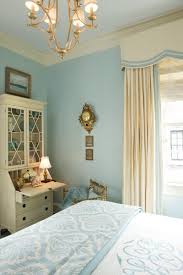 Secretary Cabinet With Glass Doors Robins Egg Blue Yellow Cream Monogram Damask Bedding Yellow Cream Window Trea Serene Bedroom Home Decor Blue Bedroom