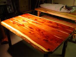 Rustic Style Red Cedar Small Dining Table Desk Side Board By Sawdustnsplinters Lumberjocks Com Woodworking Community