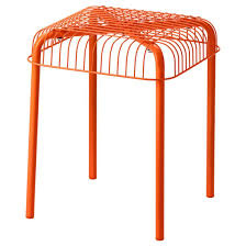 Vasteron Hocker Drinnen Draussen Orange Ikea Ikea Terrasse Hausmobel Ikea