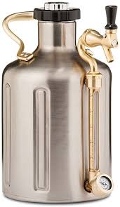 And once you set it up, you don't have to worry about it again until the light indicates you need new cleaning tablets. Amazon Com Growlerwerks Ukeg Carbonated Growler 128 Oz Stainless Steel Kitchen Dining