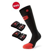Lenz Set Of Lithium Pack Rcb 1200 5 0 Toe Cap Slim Heat Sock Socks Slim Fit Ski And Snowboard