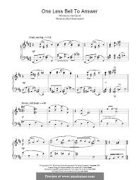Check spelling or type a new query. One Less Bell To Answer By B Bacharach Sheet Music On Musicaneo