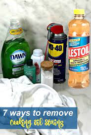 No doubt vegetable oil stains are not easy to get rid of but by. Removing Cooking Oil Stains From Clothing Get Oil Stains Out Of Clothes