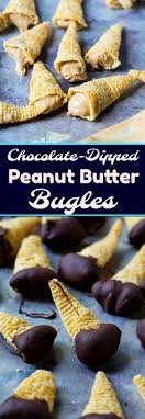 Chocolate Dipped Peanut Butter Bugles Spicy Southern Kitchen Recipe Food Sweet Snacks Yummy Snacks