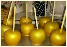 Gold Candy Apples For Minecraft Party Golden Apples Minecraft Party Minecraft Birthday Party Golden Birthday