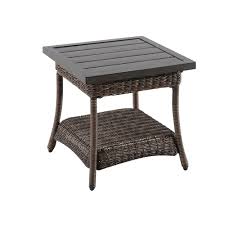 Maybe you would like to learn more about one of these? Hampton Bay Beacon Park All Weather Wicker Patio Accent Table The Home Depot Canada
