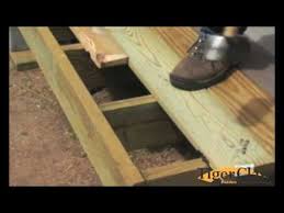 Pressure treated southern yellow pine lumber with a lifetime limited warranty. Installation Instructions For Treated Lumber Decking Youtube