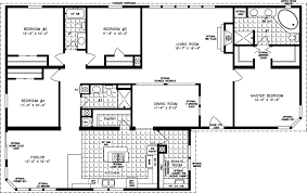 The amazing four bedroom has double the windows letting a lot of natural light in your new home. 4 Bedroom Blueprints Home Design Ideas