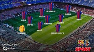 Suárez la rompe y el planeta fútbol habla de. El Once Del Fc Barcelona Frente Al Villarreal