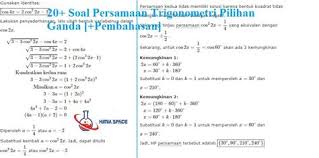 Jan 09, 2015 · soal dan jawaban identitas trigonometri. Sudut Trigonometri Shefalitayal
