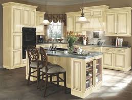 lovely cream distressed kitchen