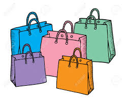 Who is the woman with the plastic bags? Hand Drawn Cartoon Style Shopping Bags Design Royalty Free Cliparts Vectors And Stock Illustration Image 95662028