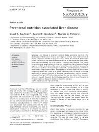 Pdf Parenteral Nutrition Associated Liver Disease Gabriel Gondolesi Academia Edu