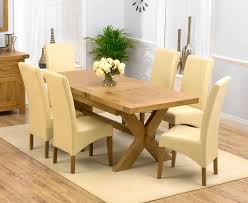Yellow Orange Leather Dining Room Chairs Solid Oak Dining Table Oak Dining Sets Dining Table