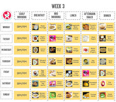 Meal Chart Jasonkellyphoto Co