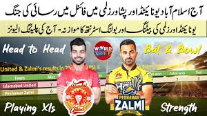 The final match of the pakistan super league saw the inaugural champions, islamabad united, come up against the defending champions, peshawar zalmi. 2q 0l T6o5kv0m