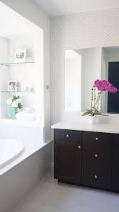 Of course, the walls you are painting should be free of ripples, cracks & bumps, since the more reflective the paint, the more noticeable any imperfection will be (this is why flat finish is typically used on ceilings, where wallboard seams are sometimes difficult to conceal). Project Reveal Classic And Fresh Master Bathroom Update Eggshell Home San Francisco Bay Area Interior Designer