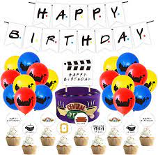 Make sure your themed event or birthday party is a hit with decorations. Friends Themed Party Decorations Friends Tv Show Decoration Happy Birthday Balloons Banner Supplies With Cake Toppers Party Diy Decorations Aliexpress