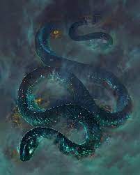 The Starry Serpent Drifting Through Foggy Skies Animaldrawing Snake Snakesofinstagram Reptilesofinstagram Fantasy Snake Art Dragon Art Fantasy Creatures