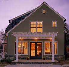 Virginia Avenue Home Renovation Dusk Saltbox Houses Exterior House Remodel Saltbox Houses Exterior