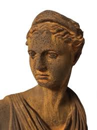 Cast iron bust Diane