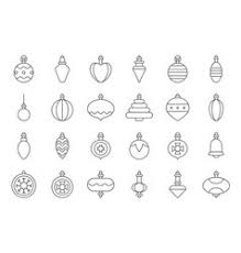 ★••★ what you receive ★••★ 1 zipped file with: Christmas Ornaments Outline Vector Images Over 12 000