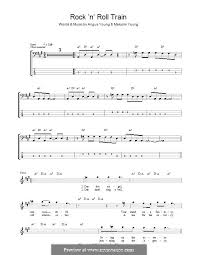 Ac dc chords & tabs. Rock N Roll Train Ac Dc By A Young M Young On Musicaneo