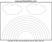 Rainbow Tracing And Coloring 4 Preschool Worksheets Preschool Worksheets Preschool Tracing Pre Writing