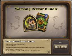 With the next standard rotation in march 2021, hearthstone will. Warsong Rexxar Bundle Is Now Hearthstone Top Decks Facebook
