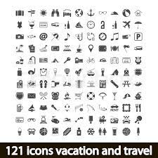 121 Symbole Urlaub Und Reise Stock Vektor Colourbox