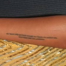 Black & gray, blackwork, geometric, lettering, surrealism. Dawn Richard S 14 Tattoos Meanings Steal Her Style