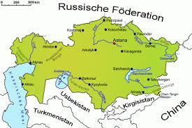 Karte von kasachstan land / staat der welt. Kasachstan Geografie Lander Kasachstan Goruma