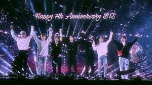 Bts 6th anniversary bts birthday bangtan sonyeondan anniversary bts edits bts edit happy birthday bts. Happy 7th Anniversary Bts Youtube 7th Anniversary Bts Anniversary
