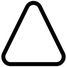 Triangle Rounded Outline Triangle Template Triangle Free Logo