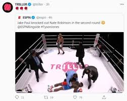Paul, a youtube star, knocked out former nba guard nate robinson in the second round of their bout at the staples center in los angeles. Jake Paul Knocks Out Nate Robinson But Boxing Names Point To Safety Concerns Bbc Sport