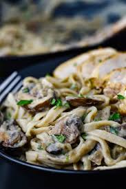 Creamy Cauliflower Alfredo Sauce With Mushrooms Recipe Cauliflower Alfredo Sauce Cauliflower Alfredo Creamy Cauliflower