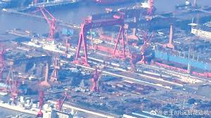 The type 003 will have a displacement of around 85,000 tonnes and be approximately the size of the us navy's ford class ships. China Defense Blog Finally A Clearer Image Of The Type 003 Aircraft Carrier Under Construction At Jiangnan Shipyard