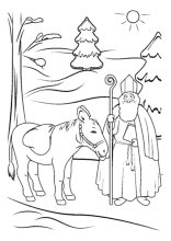Ausmalbilder Zu Weihnachten Weihnachtsmann Nikolaus Und Adventszeit