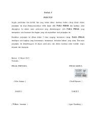 Contoh Surat Perjanjian Kerjasama In 2020 Salah Surat