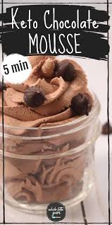 Best 5 Minute Keto Chocolate Mousse Recipe Keto Sweet Snacks Keto Dessert Easy Keto Chocolate Mousse