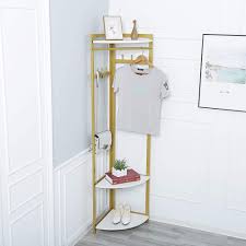 Metal kitchen shelves industrial looking floors. High Quaity Kingvon Industrial Corner Floor Shelf Bedroom Tall Corner Bookshelf Coat Rack Corner Stand Storage Display Rack For Living Room Corner Bookcases Metal Corner Shelves Wood Shelf Unit Black Home Kitchen Save On