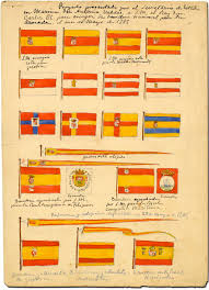 La bandera de españa con todos sus elementos actuales fue adoptada el 5 de octubre de 1981, cuando se aprobó la ley que establece la última versión del escudo de armas nacional. Un Proyecto De Reforma De La Bandera De Espana Archivo Historico De La Nobleza Ministerio De Cultura Y Deporte