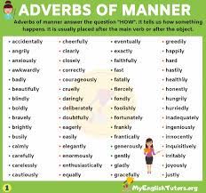 Adverbs of manner other contents: What Is Adverb Of Manners Know It Info