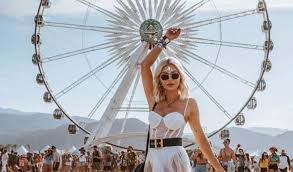 Her green lattice lace up top is a great start, but not the main attraction. 15 Coachella Fashion Trends To Copy This Year Society19