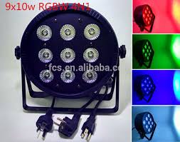 Par Led 9x10w Dmx Rgbw 4in1 Slim Led Par 64 Led Slim Par Stage Light For Dj Party Wedding Free Shipping Dj Party Led Electronic Products