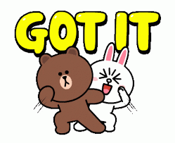 Ok Got It Gif Ok Gotit Brownandcony Discover Share Gifs In 2021 Line Sticker Line Friends Gif Line Sticker Character