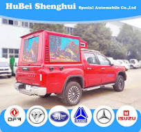 Street Awareness Media Advertising Outdoor Waterproof 3D Effect LED Screen  Truck