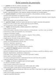 Punctul (punctuație interioară în propoziții și fraze fragmentate), semnul întrebării, semnul exclamării, punctele de suspensie, două puncte. Rolul Semnelor De Punctuatie
