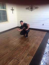 Concrete That Looks Like Wood Concrete Decor Concrete Patio Concrete Stained Floors Concrete Decor
