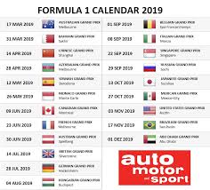 Hamilton rules out politics move: F1 2019 Calendar Dates And Times